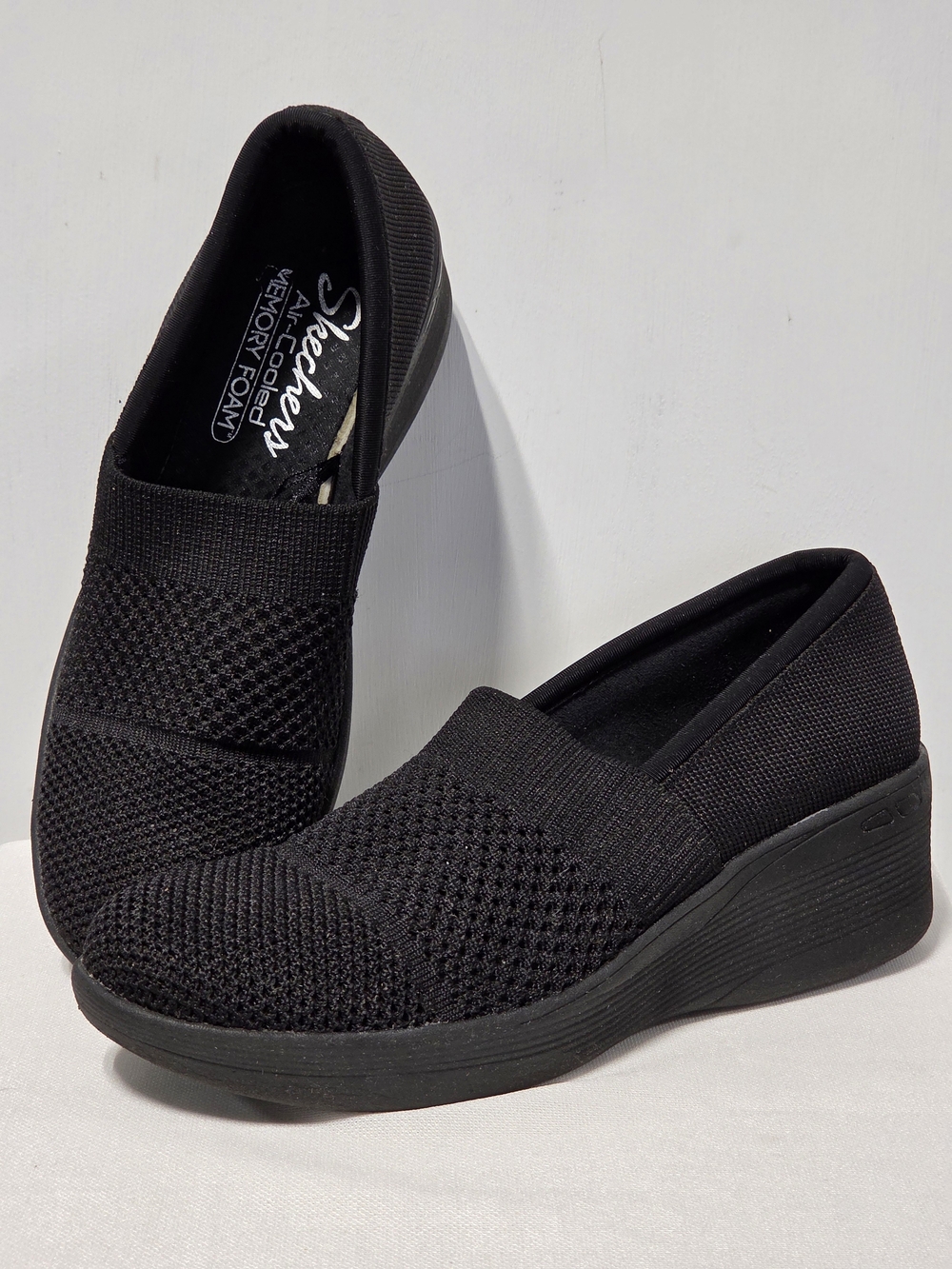Skechers Pier Lite Wow Factor Women's Wedge Slip-On Shoes Size-7